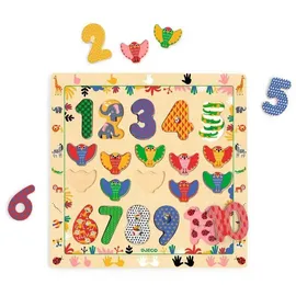 Djeco Holzpuzzle: Zahlen 1 - 10