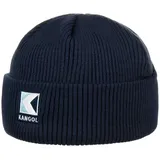 Kangol Schiebermütze (1-St) Strickmütze mit Umschlag blau