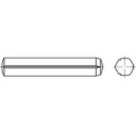 TOOLCRAFT Zylinderkerbstift Ø 2,5 mm x 12 mm 250 Stück