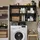 SoBuy Hängeschrank 90 x 60 x 30 cm Schwarz