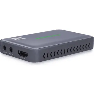 Act USB-C Video Capture Card, HDMI 4K@60Hz passthrough, 4K@30Hz capture (Mac, PC), Game Recorder, Schwarz