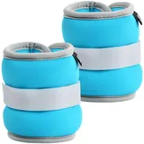 1 Paar Gewichtsmanschetten für Handgelenke Knöchel,0,25/0,5kg Fußgelenkgewichte Set,Gewichtsmanschetten Hand Fuß,Armgewichte Knöchelgewicht für Fitness Laufen Gymnastik Yoga Tanzen (Blau,2x0,5kg)