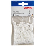 GARDINIA Rollringe, weiß, 0.1, 50