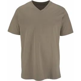 H.I.S. H.I.S T-Shirt mit V-Ausschnitt, V-neck, Unterziehshirt (3er-Pack) unifarben, V-neck, aus Baumwolle grau|grün|schwarz 7/XL
