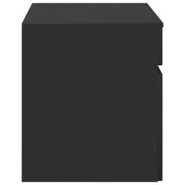 vidaXL Badezimmerschrank Schwarz 59 x 44,5 x 50 cm