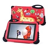 2024 Kinder Tablet,7 Zoll Android 13 1st Generation Kleinkind Tablets, hd 1024 * 600 Bildschirm Display, Iwawa vorinstalliert, Lern Tablet für Jungen Mädchen Rot