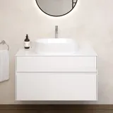 Villeroy & Boch Embrace Schrank mit Waschtisch, 2 Auszüge, 5A6056RW+A95600DH,