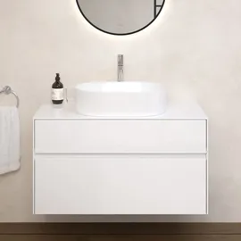 Villeroy & Boch Embrace Schrank mit Waschtisch, 2 Auszüge, 5A6056RW+A95600DH,