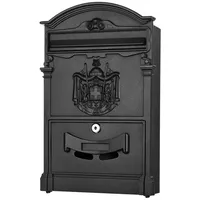 MuCoLa Briefkasten Antik Wandbriefkasten Briefkastenanlage Mailbox Letterbox Schwarz