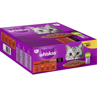 Whiskas Jumbo Pack 1+ Klassische Auswahl in Sauce 80 x 85g