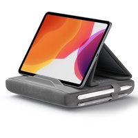 JSAUX Tablet Halter Kissen, Tablet Kissen Ständer Lesekissen, Tablet Halterung Bett Sofa Kompatibel mit iPad Pro 11 10.5 9.7 10.2 Air Mini, Tablet, Kindle, E-Reader und mehr 4-11'' Geräte Grau