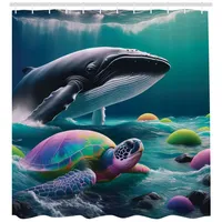 ABAKUHAUS Duschvorhang 175 x 200 cm anthrazitgrau weiß