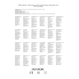 ich-zapfe Picknickpumpe mit Zapfhahn, mit Kolbenschankhahn 5/8` Co2-Abgang