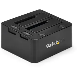 Startech StarTech.com 2-fach USB 3.0 Festplatten Dockingstation mit UASP für 2,5/3,5 Zoll SSD / HDD, Serial-ATA USB Dual Bay Dockingstation