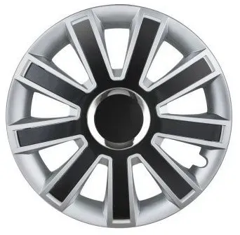 Radkappen für Felgen Flash silber/schwarz - 14 Zoll