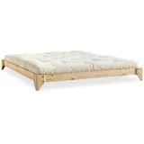 Karup Design Futonbett »Elan, Jugendbett,zertifiziertes Massivholz,schlichtes, tolles Design«, inklusive Lattenrost, mehrere Breiten, natürlicher Look beige