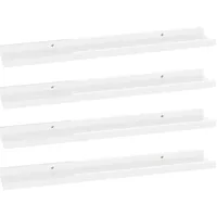 vidaXL Wandregal 60 x 9 x 3 cm Hochglanz-Weiß