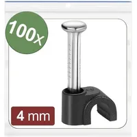Quadrios 24CA428 Nagelschellen 24CA428 Bündel-Ø-Bereich 2 bis 4mm Schwarz 100St.