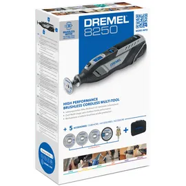 DREMEL 8250-5 Multifunktionswerkzeug inkl. 1 x 2,0 Ah + 5-tlg. Zubehör-Set