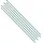 Wiltec Gartenzaun Set 770 x 64 cm Grün/Eisen