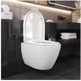 Primedeco WC-Sitz mit Absenkautomatik Motiv Dunkeloranger Hintergrund II (1-St), Absenkautomatik, Soft-Close orange