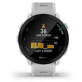 Garmin Forerunner 55 mit Silikon-Wechselarmband weiß