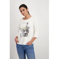 Monari Sweatshirt, mit Frontprint, weiß