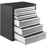 ADB Schubladenschrank 70 x 43,5 x 75 cm anthrazit / lichtgrau