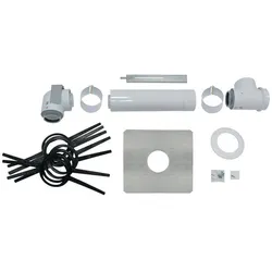 VAILLANT Basis-Anschluss-Set f. konz. Abgasl. PP. 80/125mm im Schacht