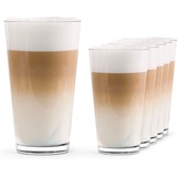 SAHM Latte-Macchiato-Glas Latte Macchiato Gläser Set 6 STK - Kaffee Latte Gläser, Edles Glas, 100% recycelbar