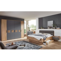 Disselkamp Schlafzimmer Cena in Wildeiche Furnier/Lack grau, Liegefläche 180 x 200 cm