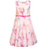 happy girls - Jersey-Kleid Schmetterlinge ärmellos in rose, Gr.140,