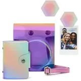 Fujifilm instax mini 12TM Accessory Kit, Iridescent, inkl. Tasche, Fotoalbum, Kühlschrankmagneten