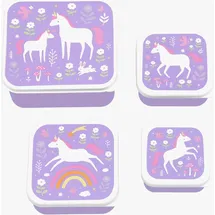 A Little Lovely Company Lunchbox-Set, Unicorn dreams