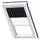 VELUX Verdunkelungsrollo Duo DFD FK06 1100S Dunkelblau/Weiß Schiene: alu