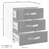 WIMEX Nachtschrank Tromo 46 x 40 x 55 cm Weiß