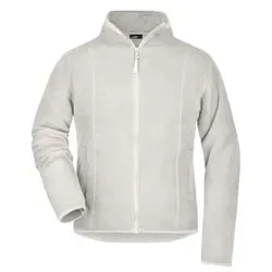 Damen Microfleece Jacke JN049, alt-weiß, Größe L - alt-weiß - L