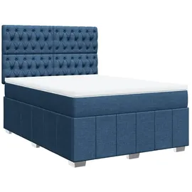 vidaXL Boxspringbett 140 x 200 cm Blau