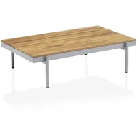 Kettler Lounge-Tisch STRAIGHT 120 x 76 cm, Aluminium / Teak