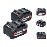 Metabo Akku Set 2x Li-Power Akkupack 18 V 4,0 Ah CAS Li-Ion ( 2x 625027000 ) mit Ladestandsanzeige