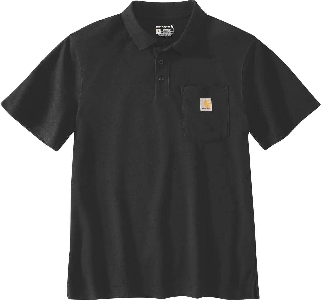 Carhartt Midweight Loose-Fit, polo - Noir - XXL