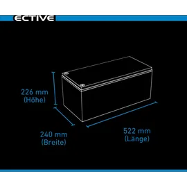 Ective DC 245 AGM Deep Cycle 245Ah Versorgungsbatterie