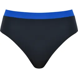 Bikini-Hose NATURANA "Beautiful Beaches", Damen, Gr. 42, N-Gr, schwarz, Elasthan, Polyamid, unifarben mit Farbeinsatz, Badehosen Bikini-Hose, flexibler Bund, kein Einschneiden, elastisch, kombinierbar
