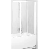 Ravak Supernova - Badewannenabtrennung dreitelig Vs3 130, faltbar, 1296x1400 mm, weiß/Glas durchsichtig 795v0100z1