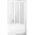 Ravak Supernova - Badewannenabtrennung dreitelig Vs3 130, faltbar, 1296x1400 mm, weiß/Glas durchsichtig 795v0100z1