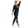 Winshape 3/4-Arm-Shirt MCS001 ultra leicht mit Neon blauem Glitzer-Aufdruck blau|schwarz S (34/36)