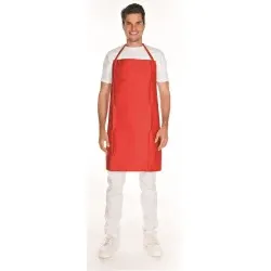 HYGOSTAR® Latzschürze aus Polycotton 20505 , 1 Karton = 36 Stück, Farbe: rot