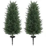 Homcom künstliche Zypresse PE