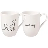 Villeroy & Boch Statement Becher mit Henkel Dog Set 2-tlg.