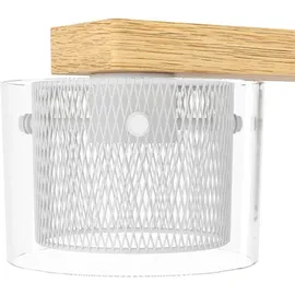 EGLO Portico-Z 4-flg. Ø 81,5 cm Holz weiß